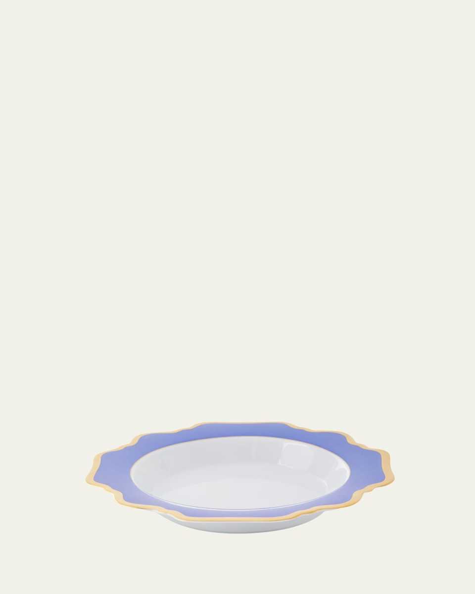 Indigo Rimmed Soup Bowl